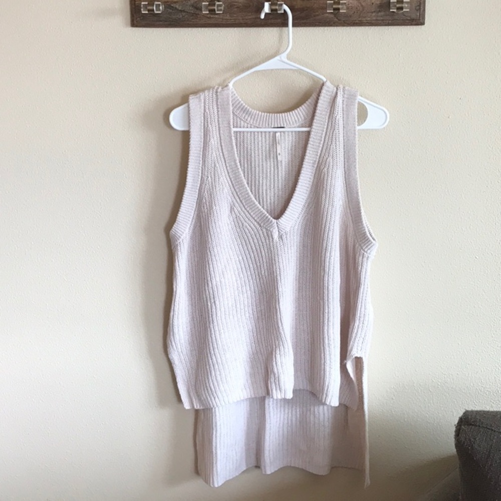 Free People Cotton vneck tank